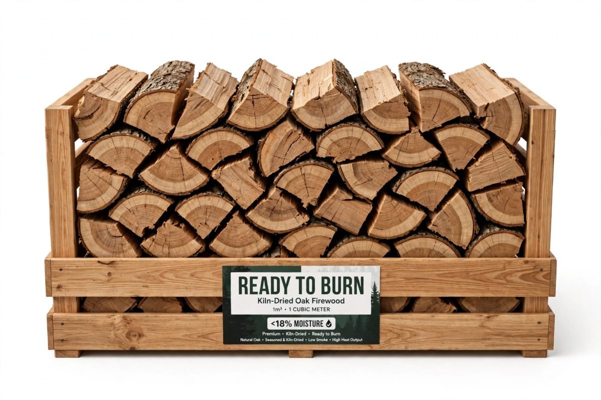 Christmas Fire Bundle — Oak Face Cord + Kindling + Firelighters